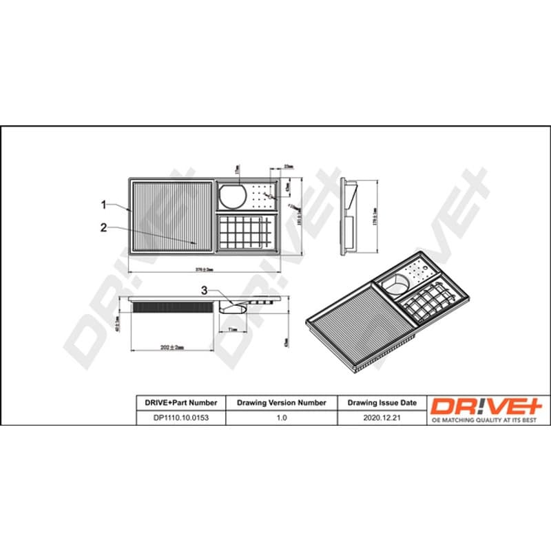 DRVE oro filtras DP1110.10.0153