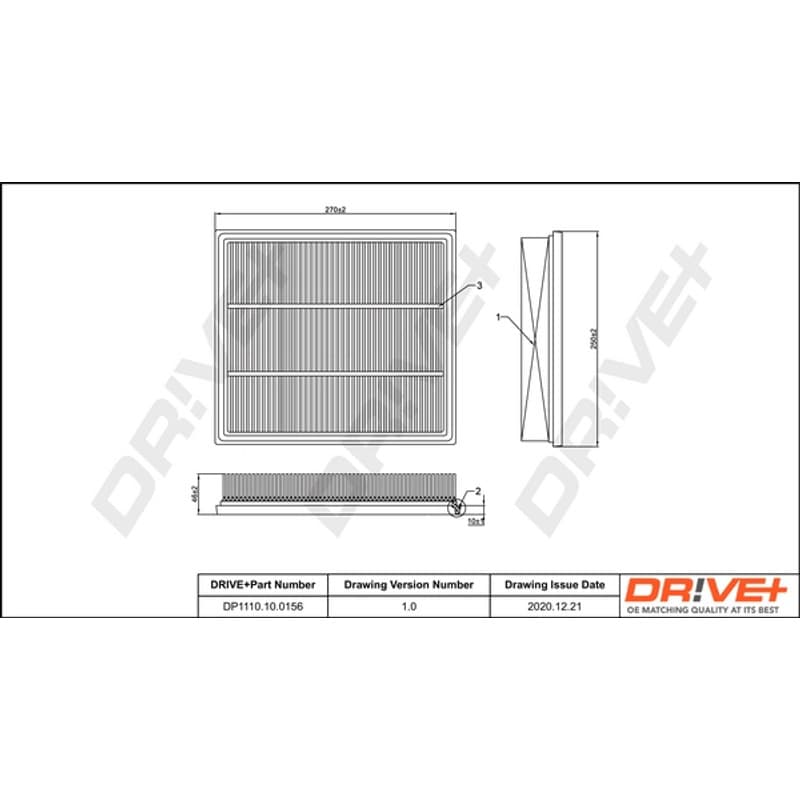 DRVE oro filtras DP1110.10.0156