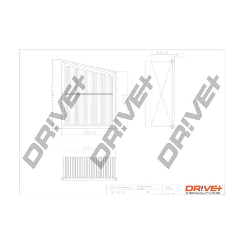 DRVE oro filtras DP1110.10.0161