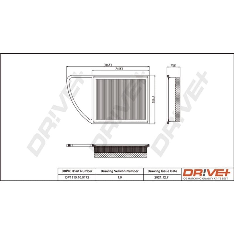DRVE oro filtras DP1110.10.0172
