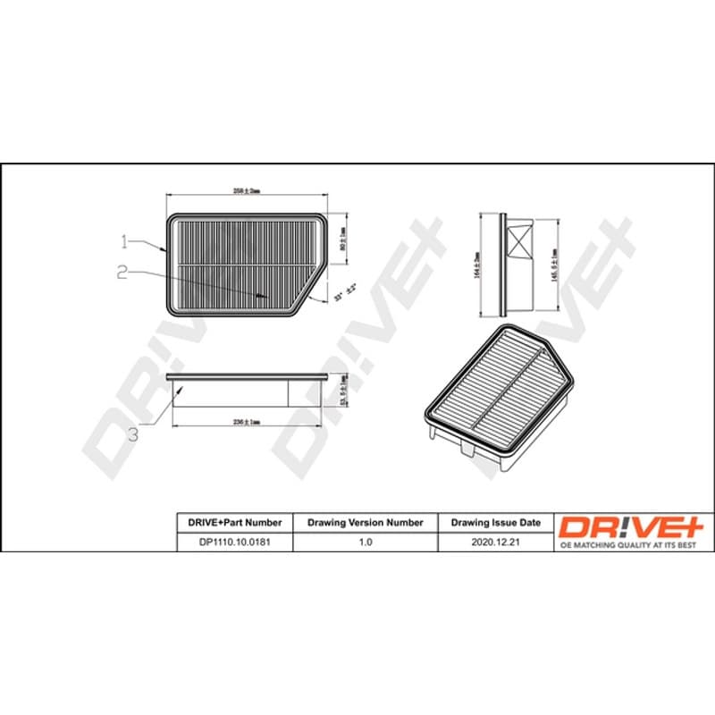 DRVE oro filtras DP1110.10.0181
