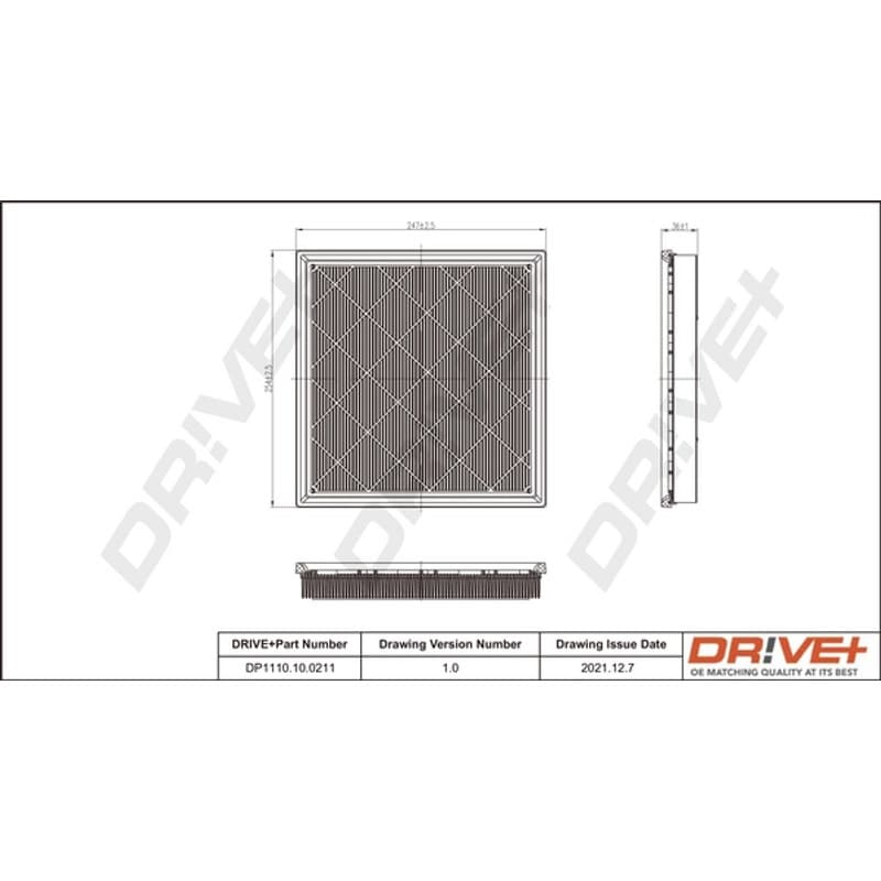 DRVE oro filtras DP1110.10.0211