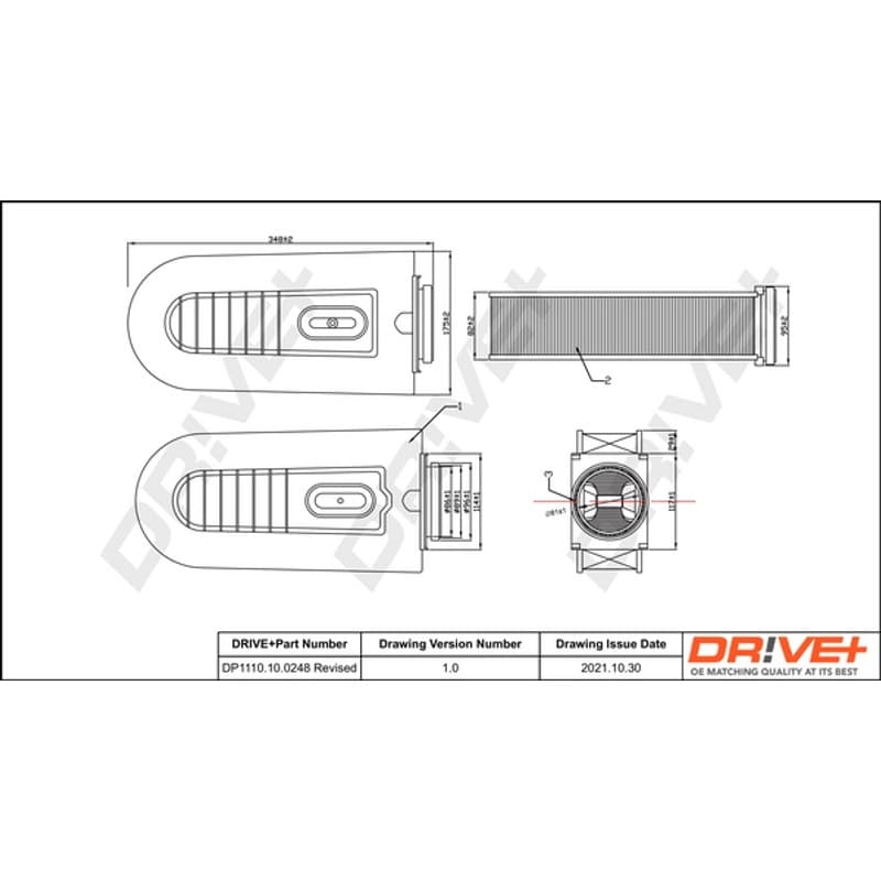 DRVE oro filtras DP1110.10.0248