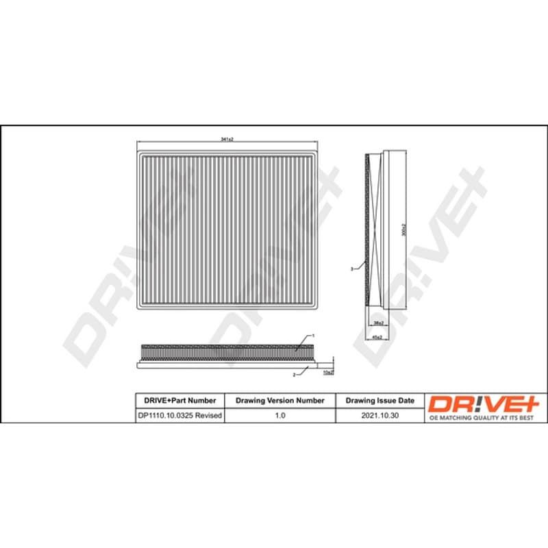 DRVE oro filtras DP1110.10.0325