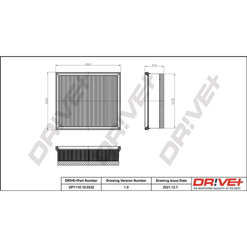 DRVE oro filtras DP1110.10.0332
