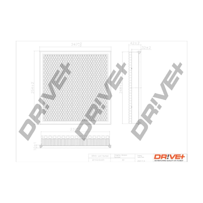 DRVE oro filtras DP1110.10.0371