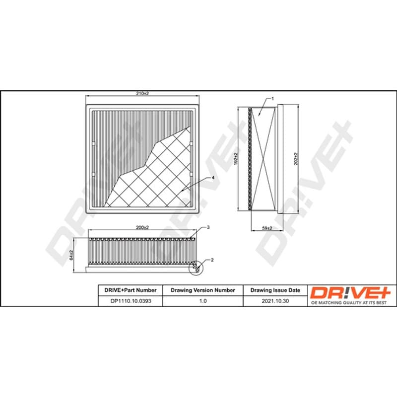 DRVE oro filtras DP1110.10.0393