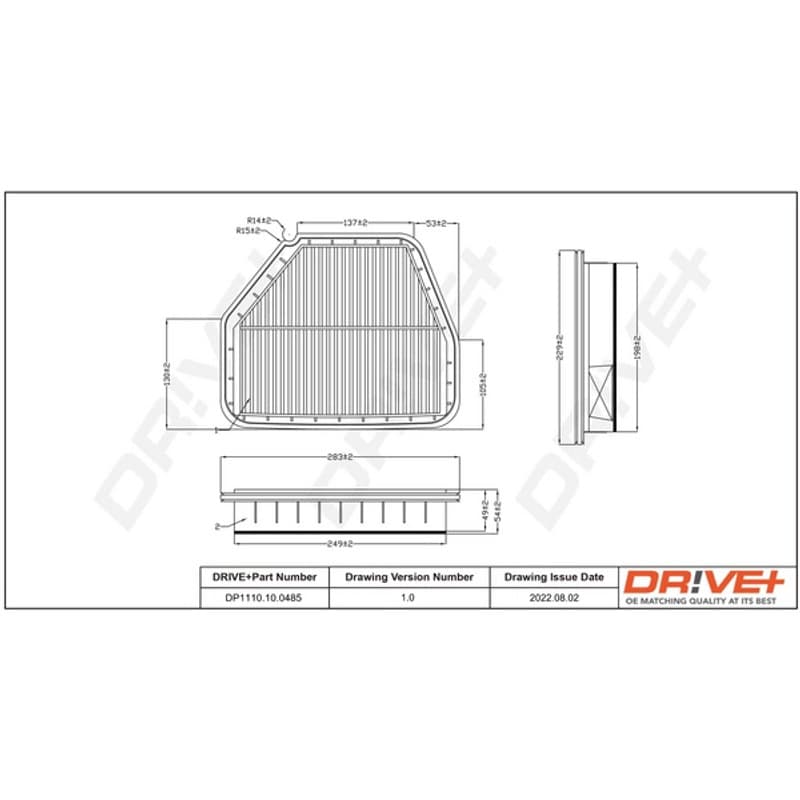 DRVE oro filtras DP1110.10.0485