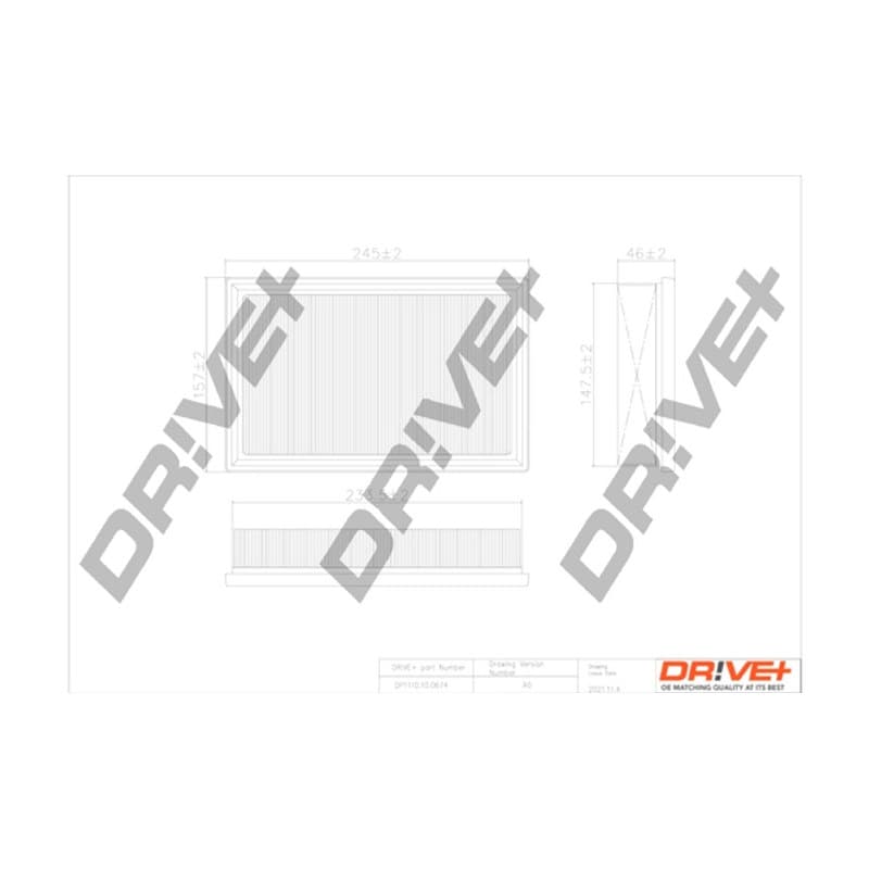 DRVE oro filtras DP1110.10.0674