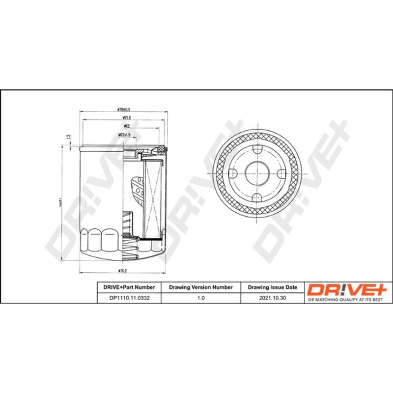 DRVE alyvos filtras DP1110.11.0332