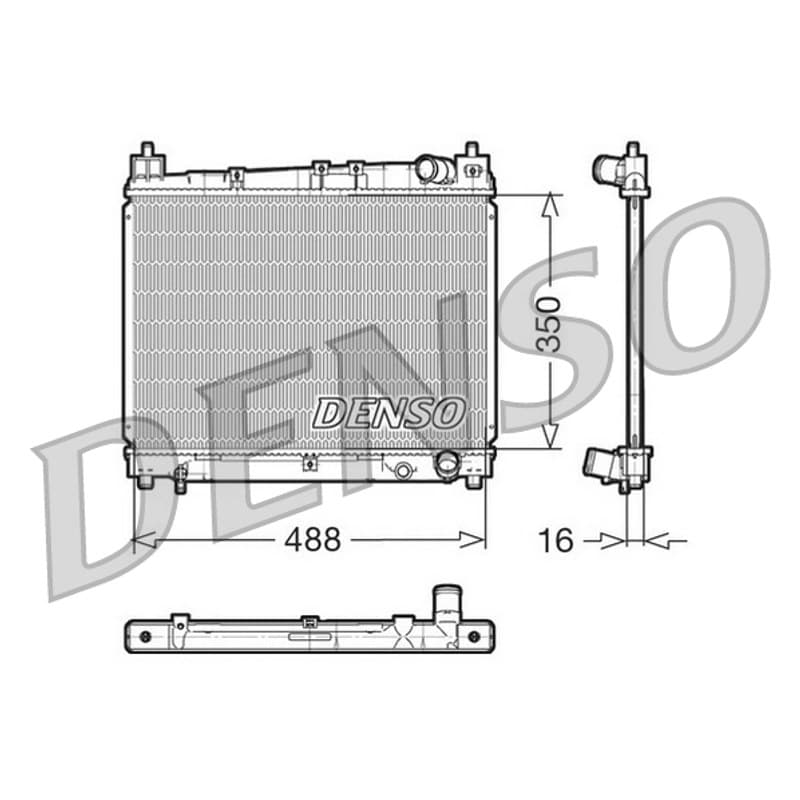 DENSO radiatorius, variklio aušinimas DRM50006 DENSO