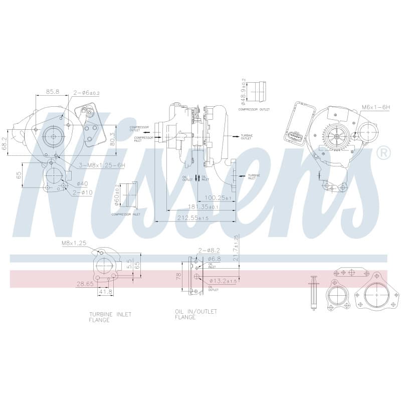 NISSENS kompresorius, įkrovimo sistema 93271