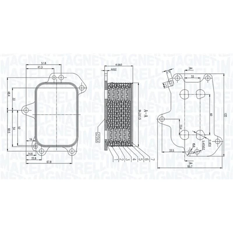 MAGNETIMARELLI alyvos aušintuvas, variklio alyva 350300005100