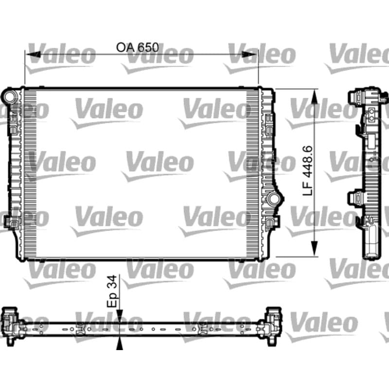 VALEO radiatorius, variklio aušinimas 735548 VALEO