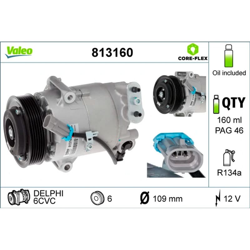 VALEO kompresorius, oro kondicionierius 813160 VALEO