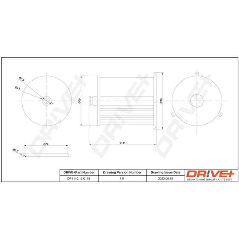 DRVE kuro filtras DP1110.13.0178