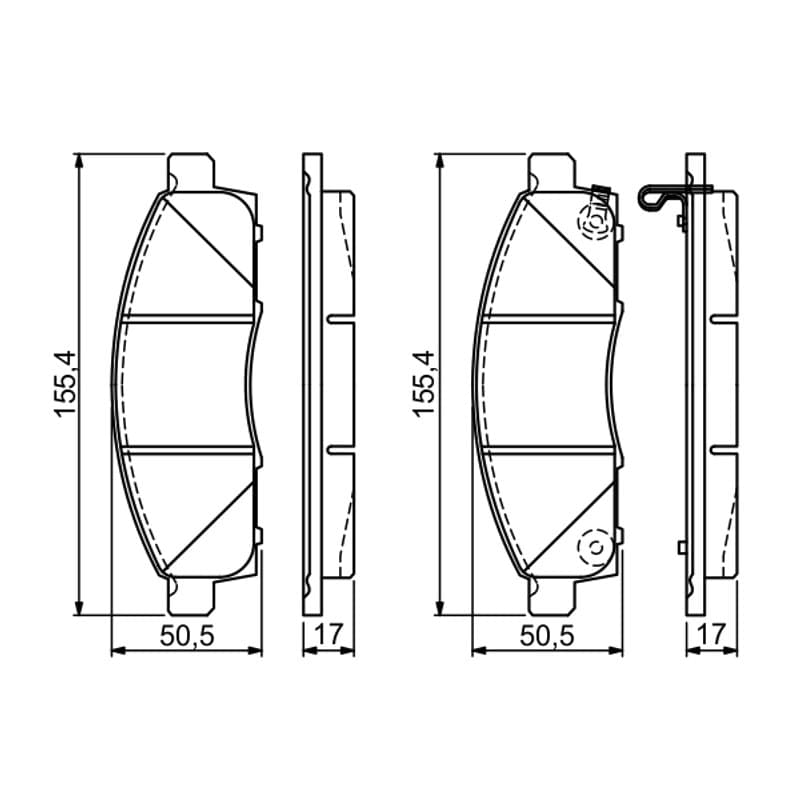 BOSCH 0 986 494 673 stabdžių trinkelių rinkinys, diskinis stabdys