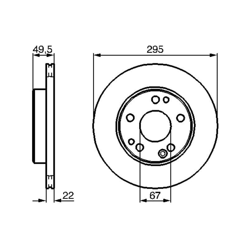 BOSCH 0 986 478 525 stabdžių diskas