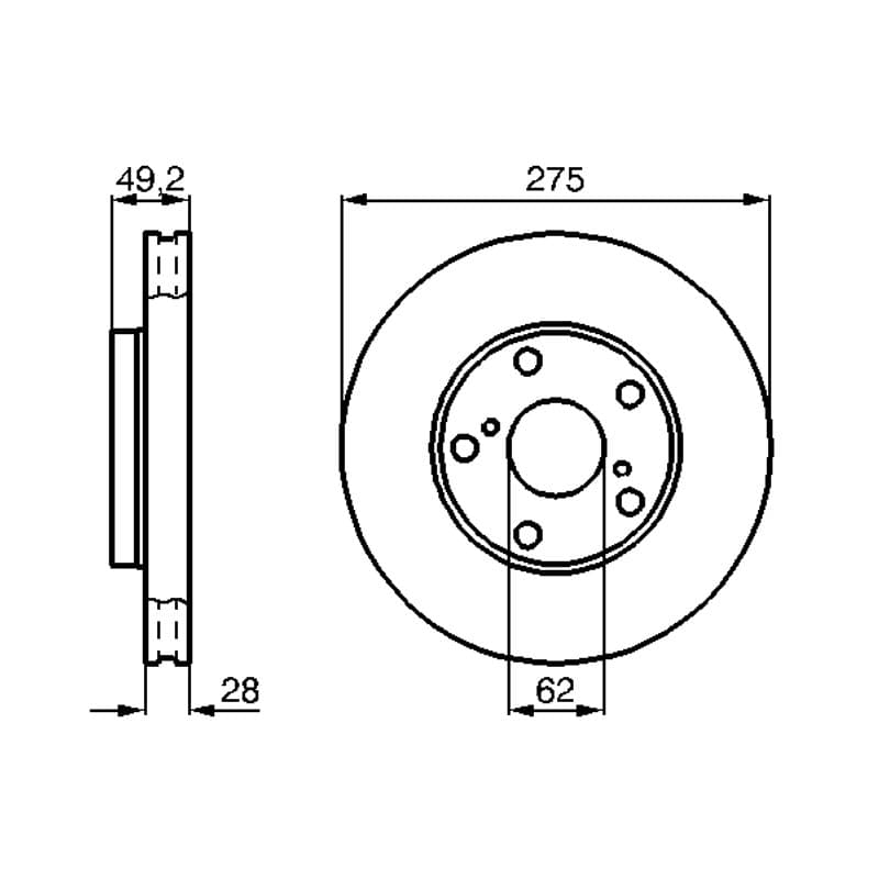 BOSCH 0 986 478 632 stabdžių diskas