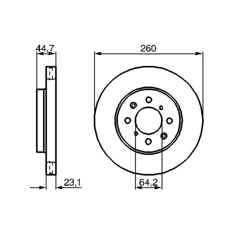 BOSCH 0 986 479 226 stabdžių diskas