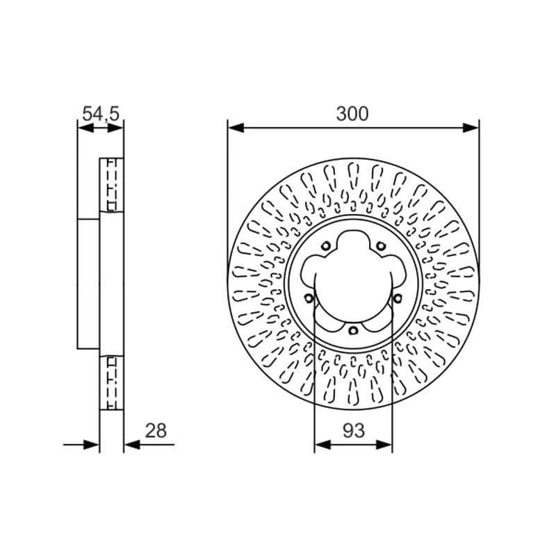 BOSCH 0 986 479 B11 stabdžių diskas