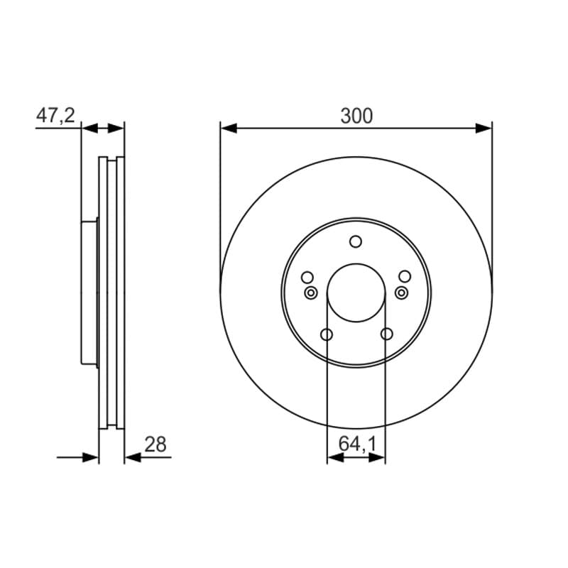 BOSCH 0 986 479 R47 stabdžių diskas