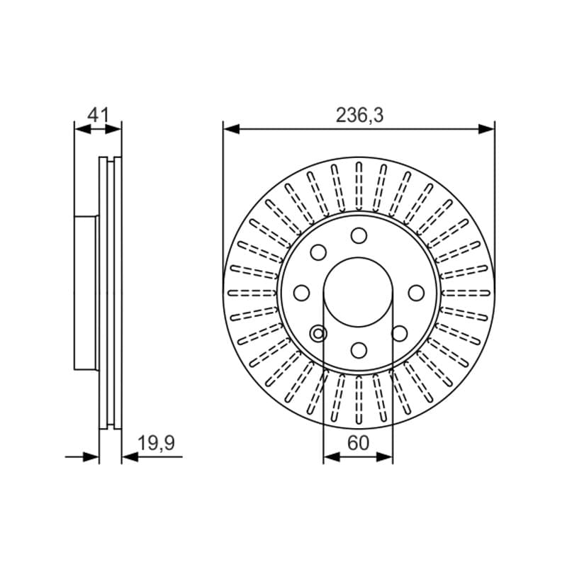 BOSCH 0 986 479 S98 stabdžių diskas