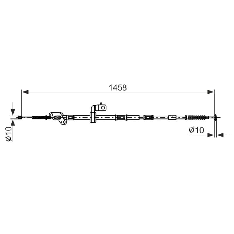 BOSCH 1 987 482 903 trosas, stovėjimo stabdys