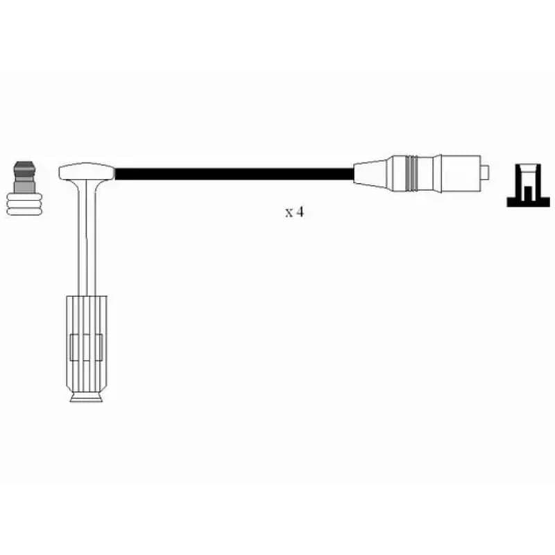 NGK 0755 uždegimo laido komplektas 0755 RC-MB220