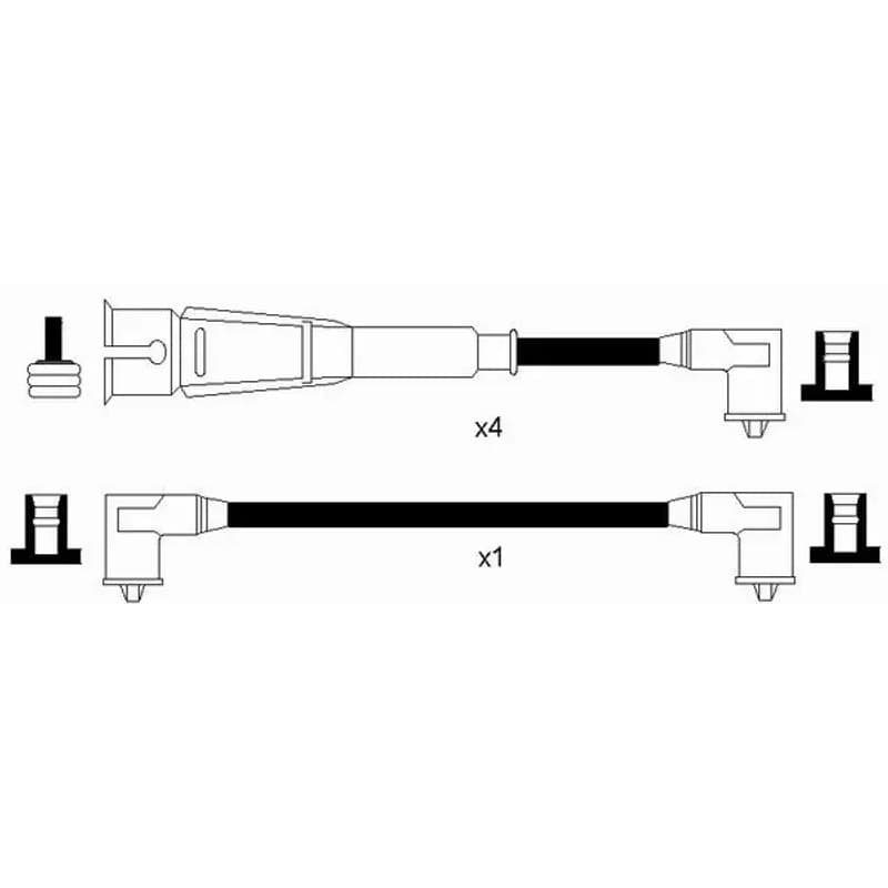 NGK 2583 uždegimo laido komplektas 2583 RC-PS1101