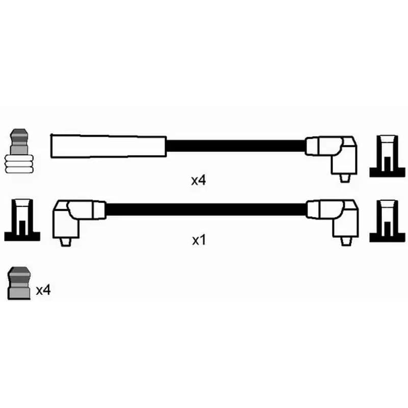 NGK 5404 uždegimo laido komplektas 5404 RC-SD1201