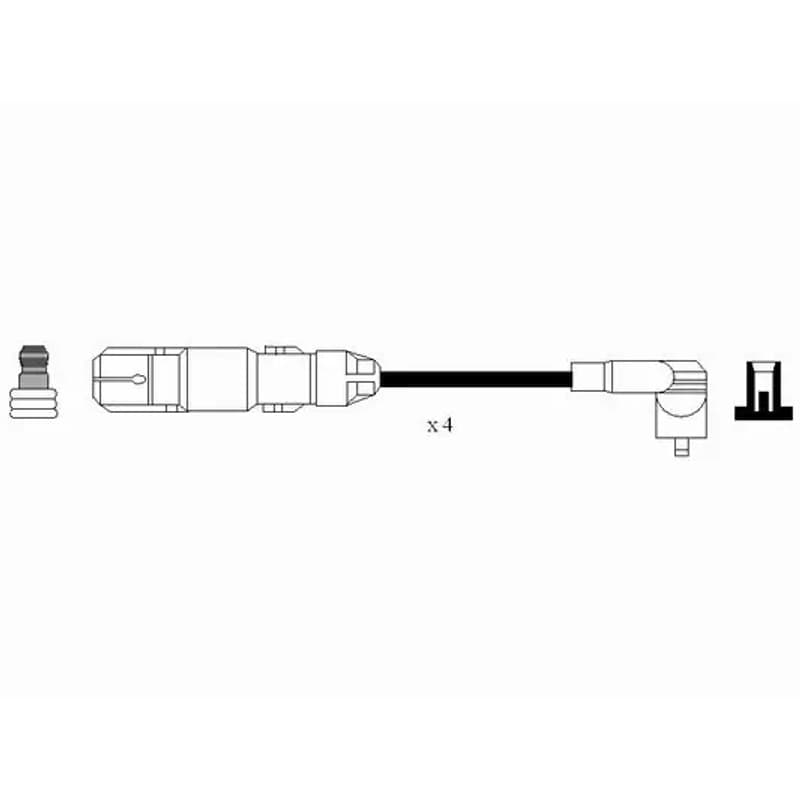 NGK 7061 uždegimo laido komplektas 7061 RC-ST204