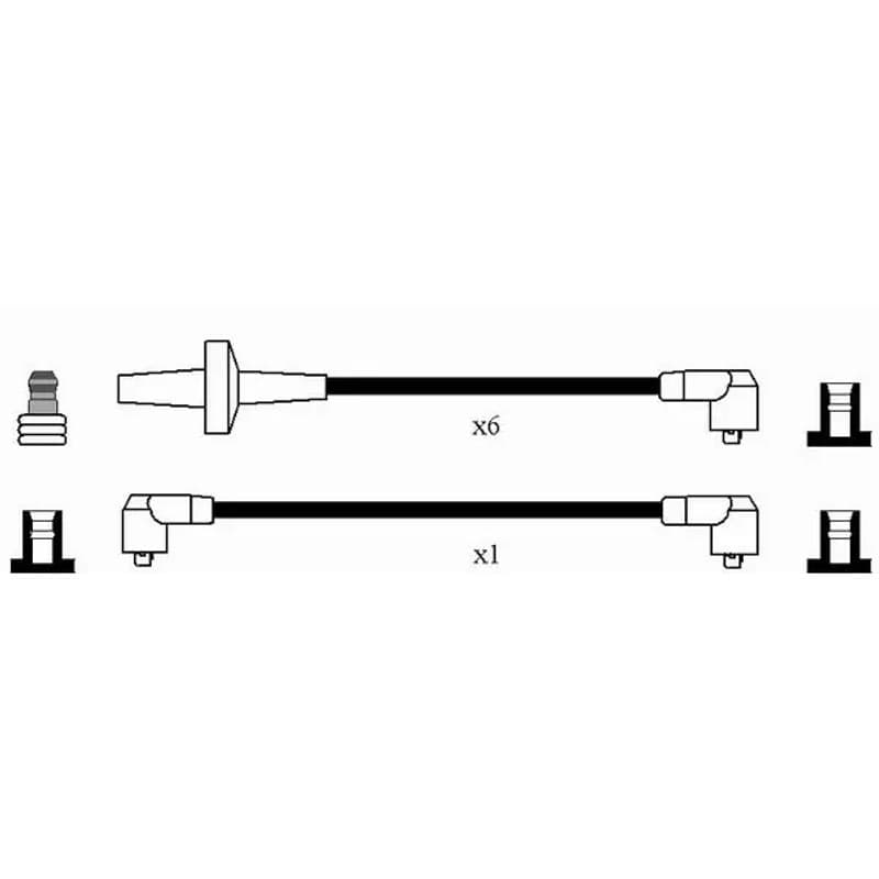 NGK 7116 uždegimo laido komplektas 7116 RC-VL613
