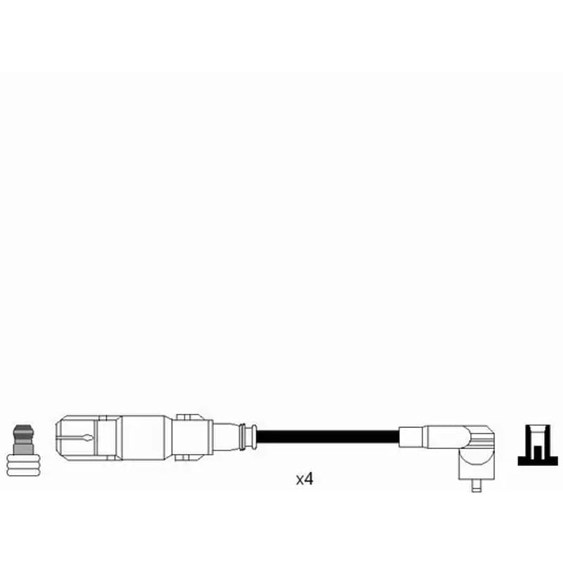 NGK 7302 uždegimo laido komplektas 7302 RC-VW907