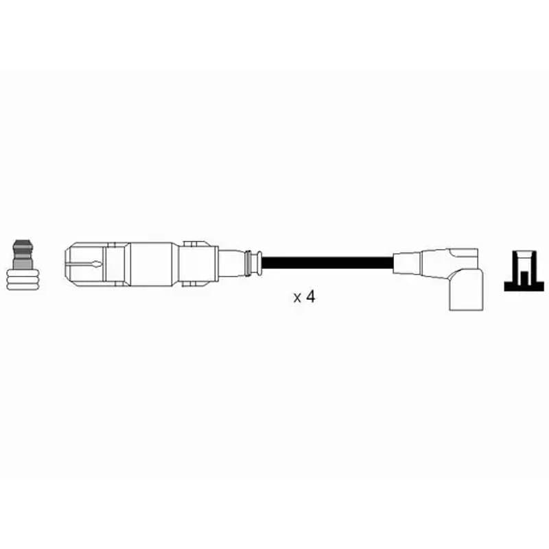 NGK 7303 uždegimo laido komplektas 7303 RC-ST901