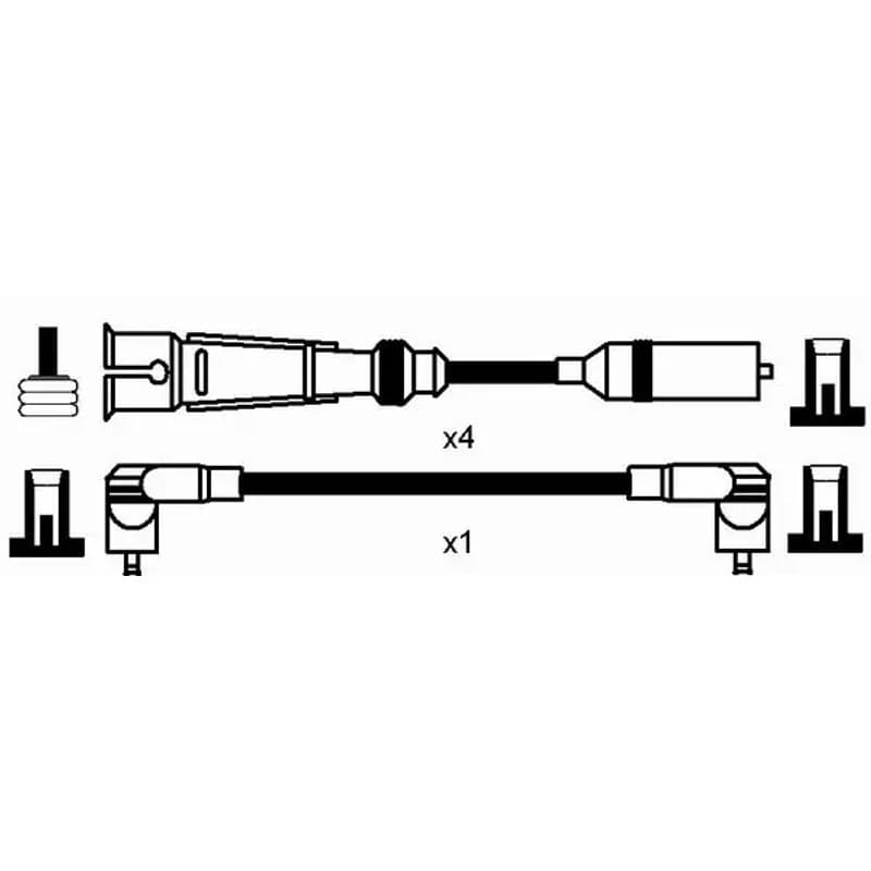 NGK 8262 uždegimo laido komplektas 8262 RC-VW242