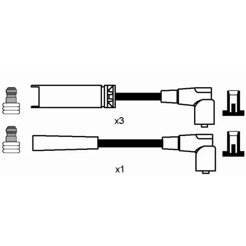 NGK 8275 uždegimo laido komplektas 8275 RC-DW301
