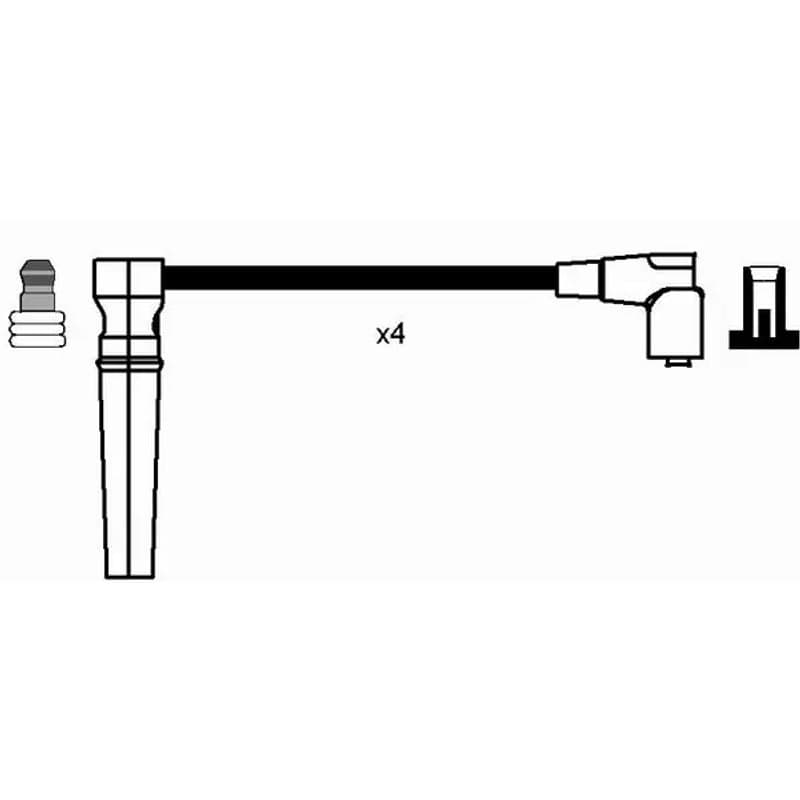 NGK 8276 uždegimo laido komplektas 8276 RC-DW302