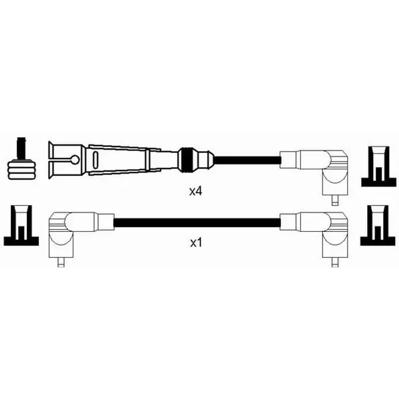 NGK 8618 uždegimo laido komplektas 8618 RC-VW902