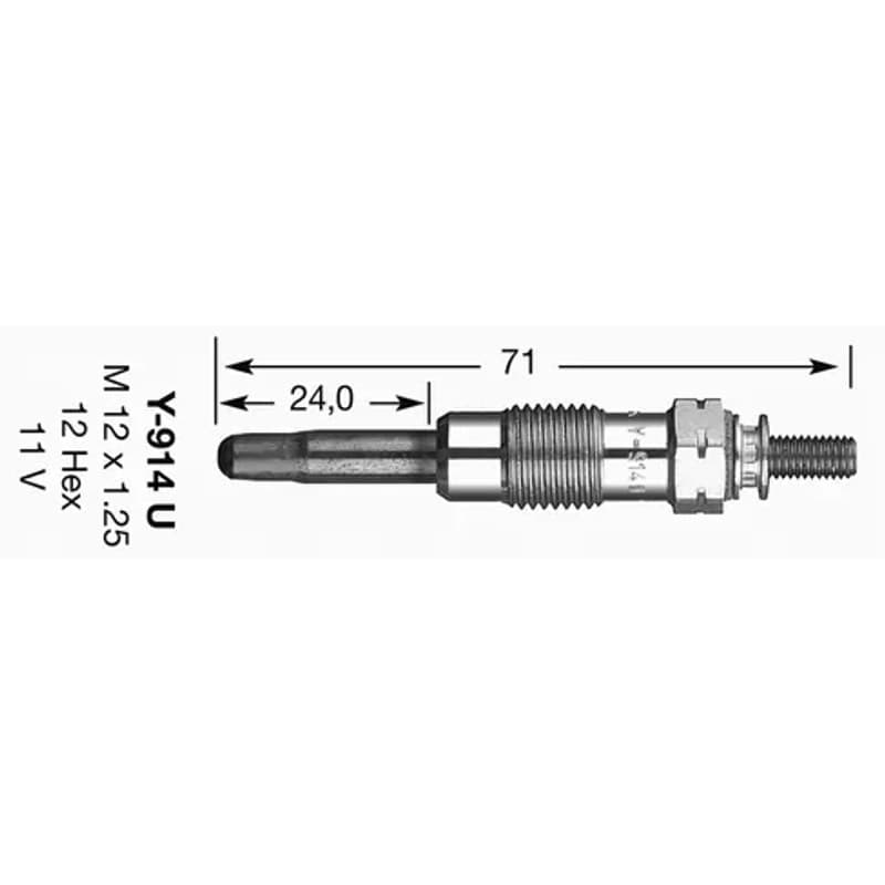 NGK 2643 kaitinimo žvakė 2643 Y-914U