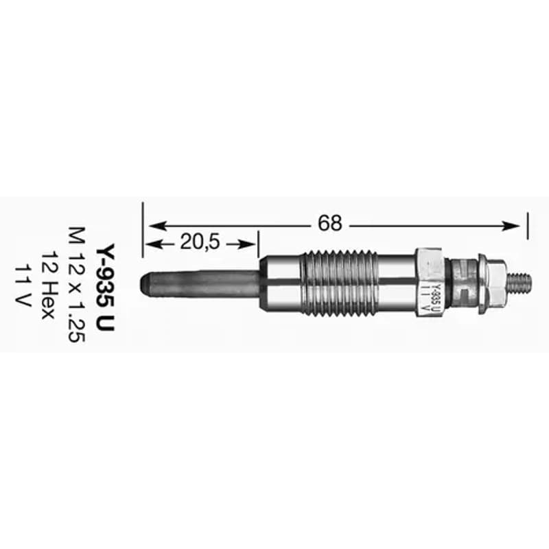 NGK 4791 kaitinimo žvakė 4791 D-POWER 23