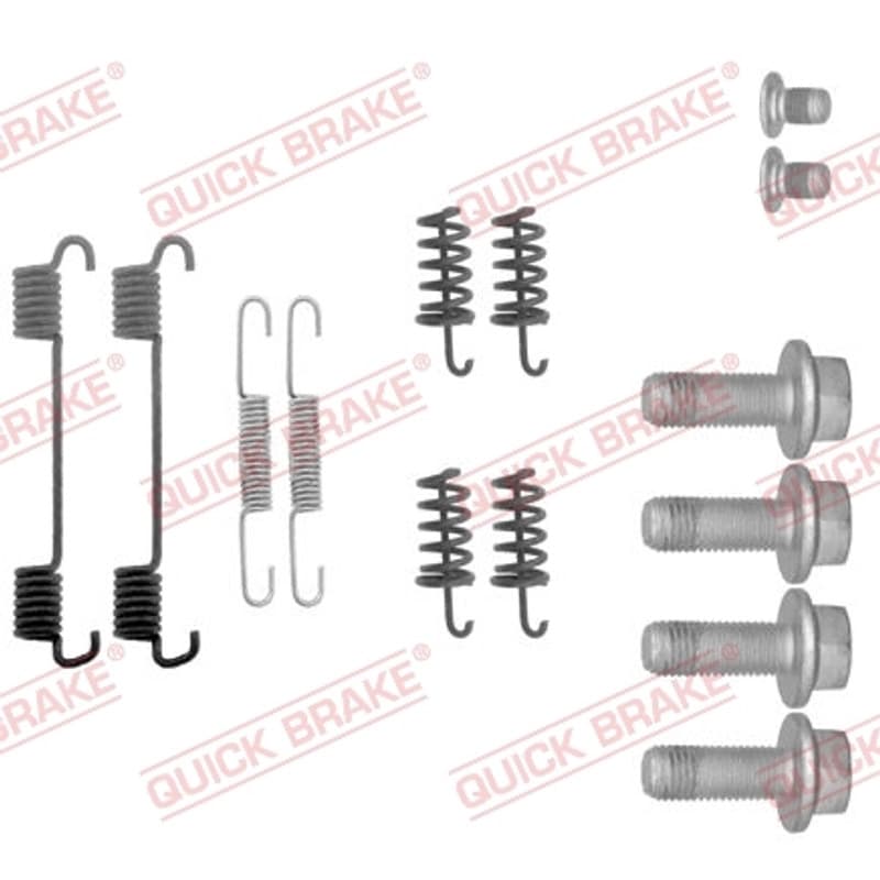 QUICKBRAKE 105-0878 priedų komplektas, stovėjimo stabdžių trinkelės