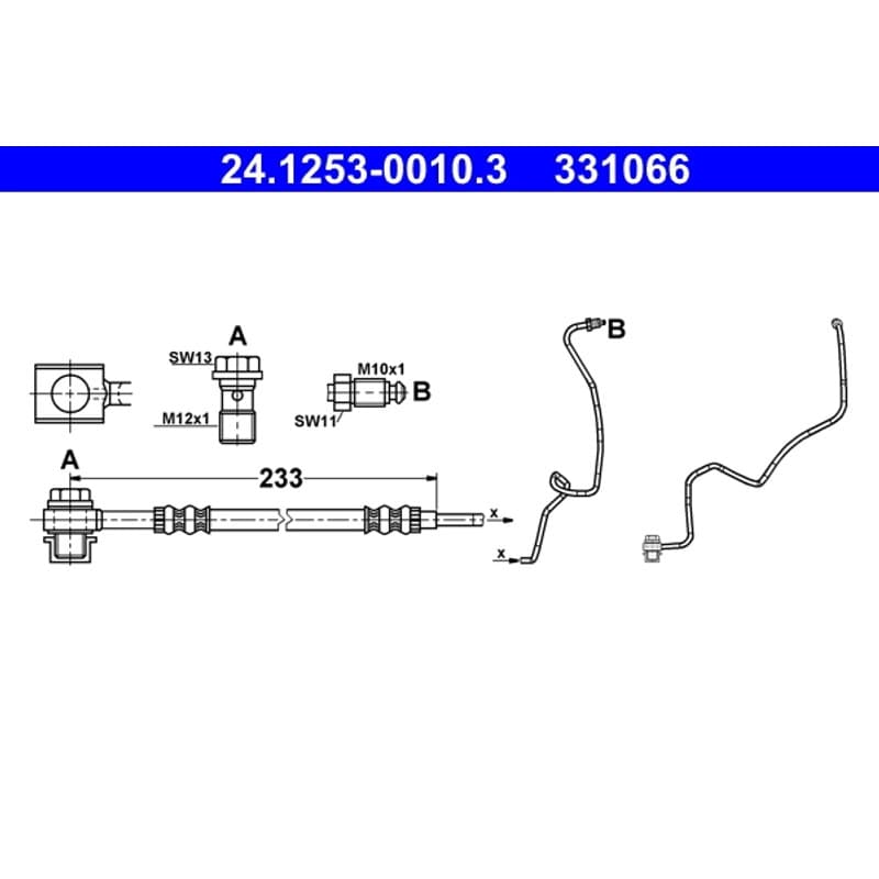 ATE stabdžių žarnelė 24.1253-0010.3