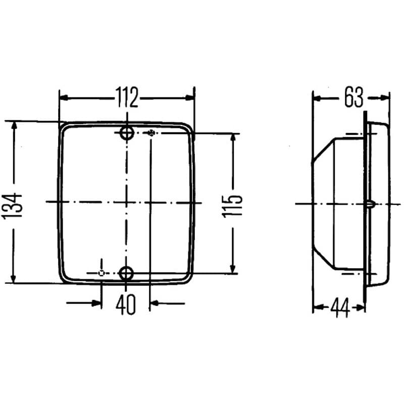 HELLA 2ZR 003 236-311 atbulinės eigos žibintas
