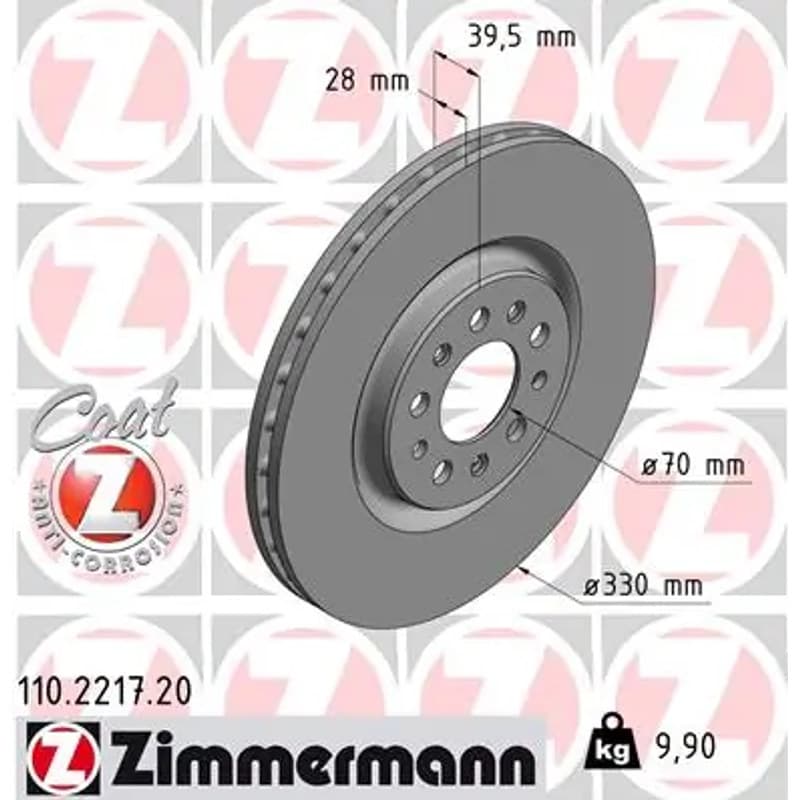 ZIMMERMANN stabdžių diskas 110-2217-20
