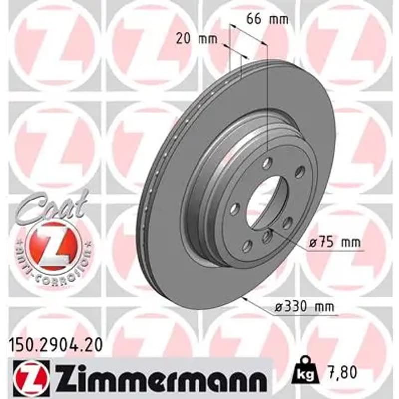ZIMMERMANN stabdžių diskas 150-2904-20