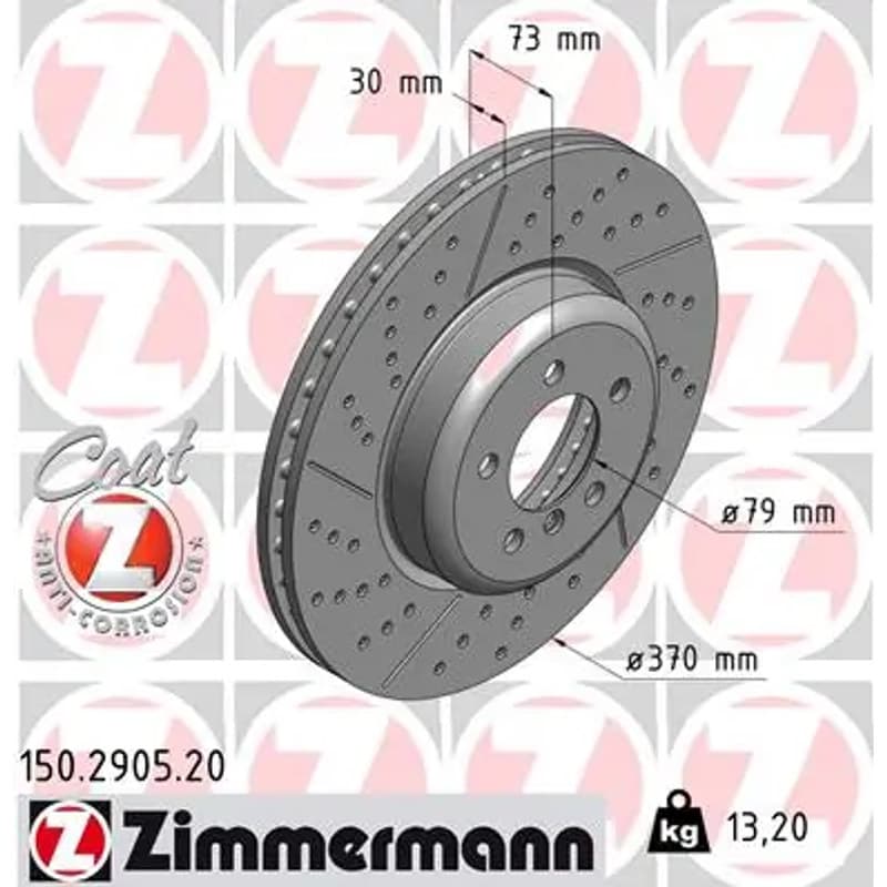 ZIMMERMANN stabdžių diskas 150-2905-20