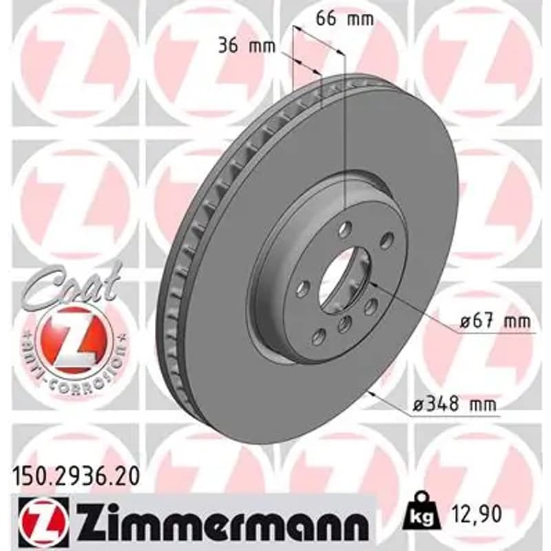 ZIMMERMANN stabdžių diskas 150-2936-20