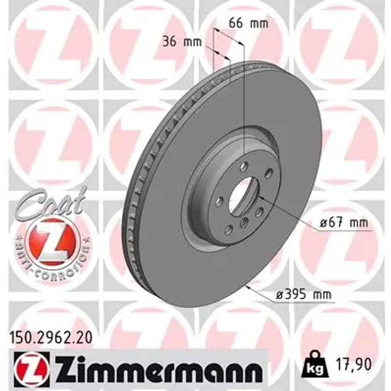 ZIMMERMANN stabdžių diskas 150-2962-20