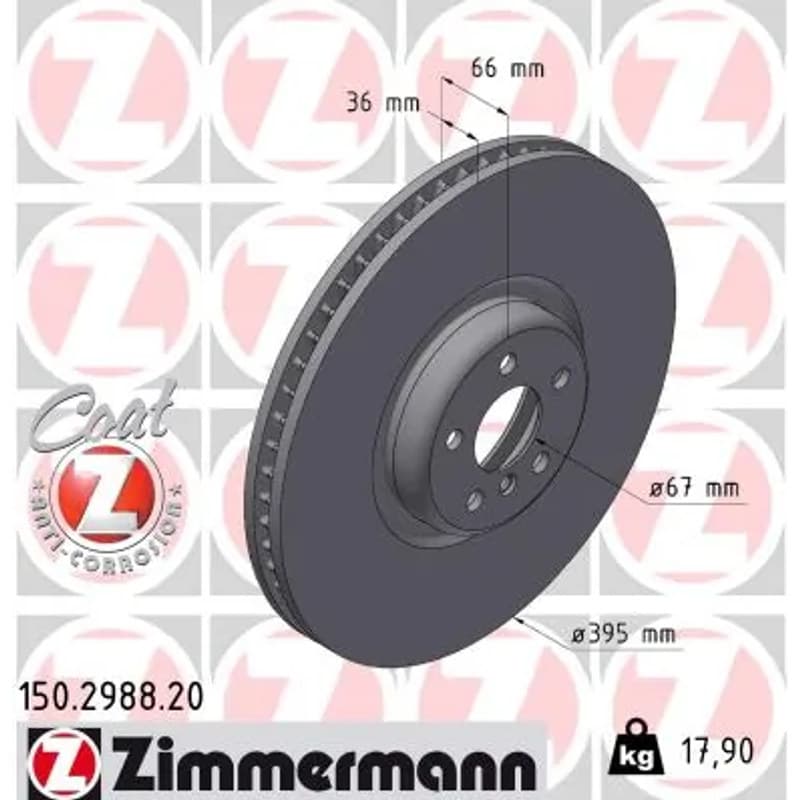 ZIMMERMANN stabdžių diskas 150-2988-20